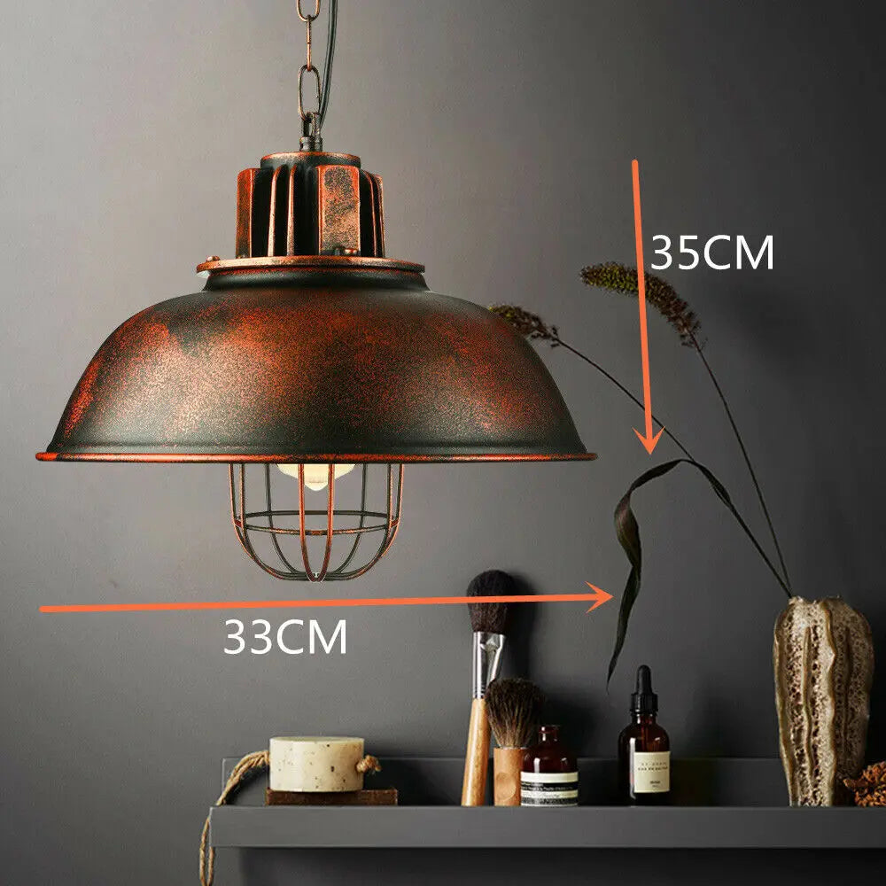 Vintage Hanging Lamp - Adjustable Chain Length