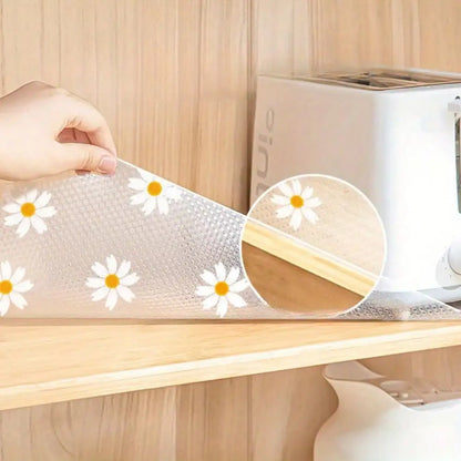 1 Roll 118" Waterproof Non-Slip Plastic Shelf Liner