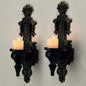 2pcs Wall-mounted Candle Holder Wrought Iron
