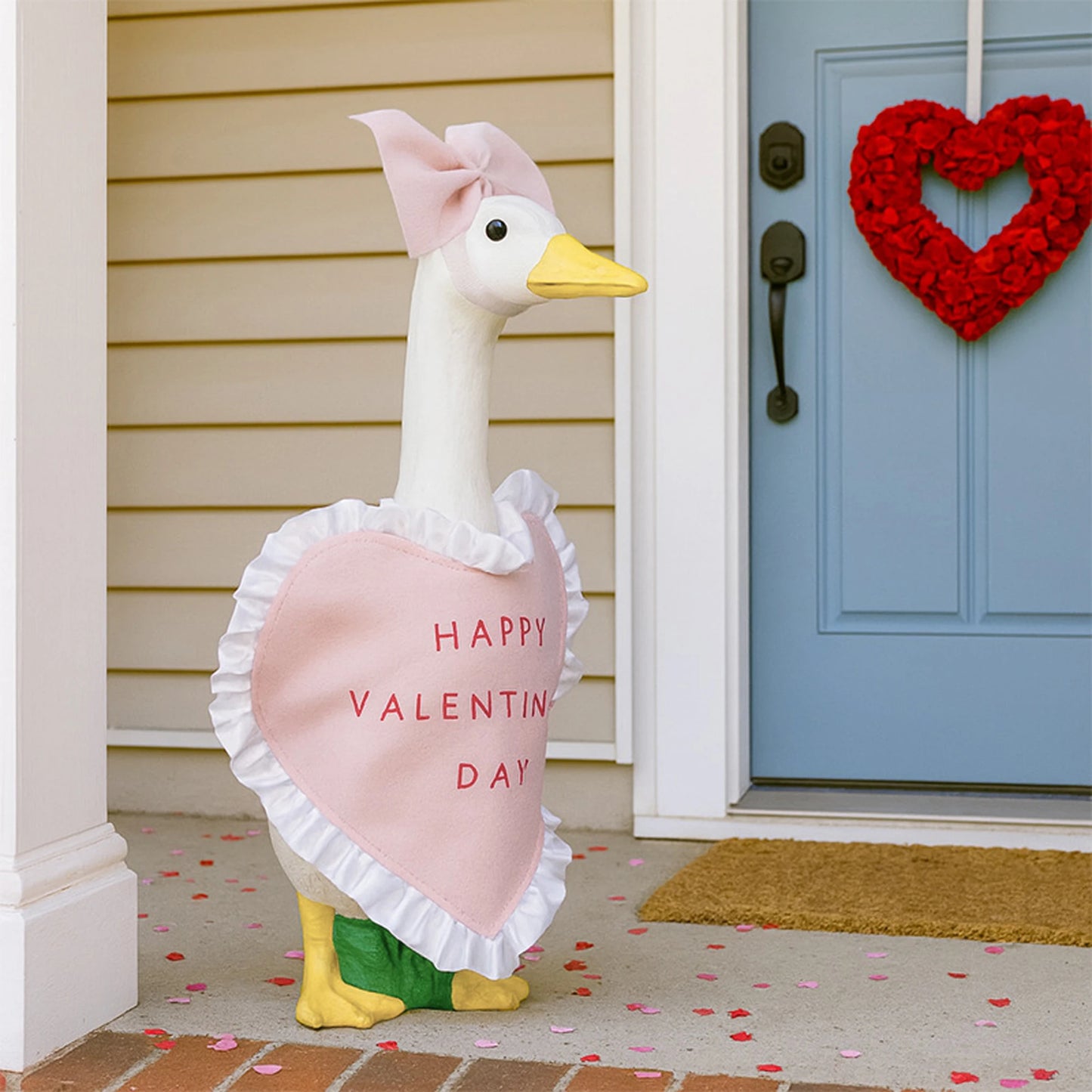 Valentine s Day Goose for Outdoor Lawn Decor