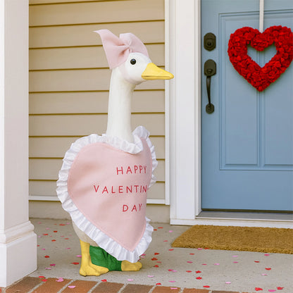 Valentine s Day Goose for Outdoor Lawn Decor