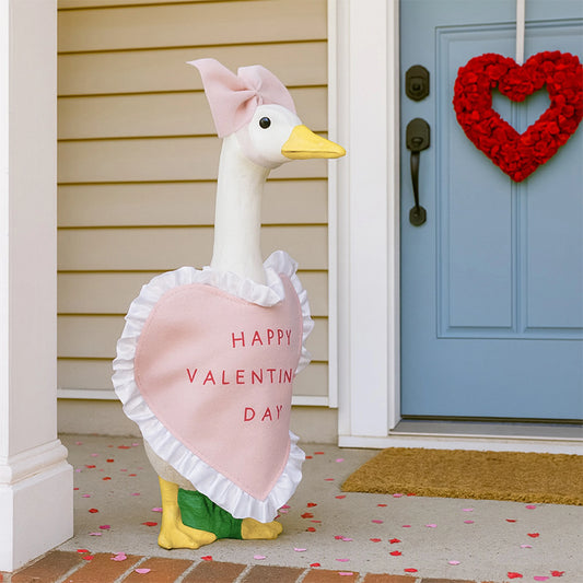 Valentine s Day Goose for Outdoor Lawn Decor