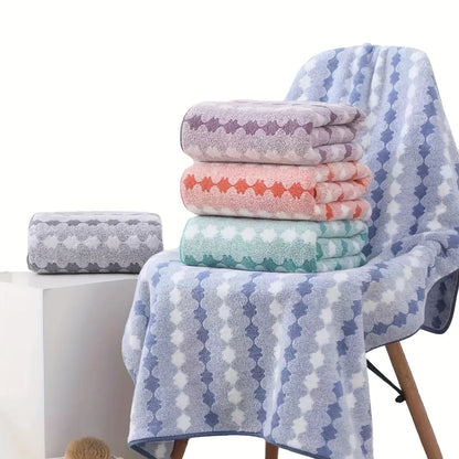 4/8Piece Cotton Bath Towels Popcorn Textured
