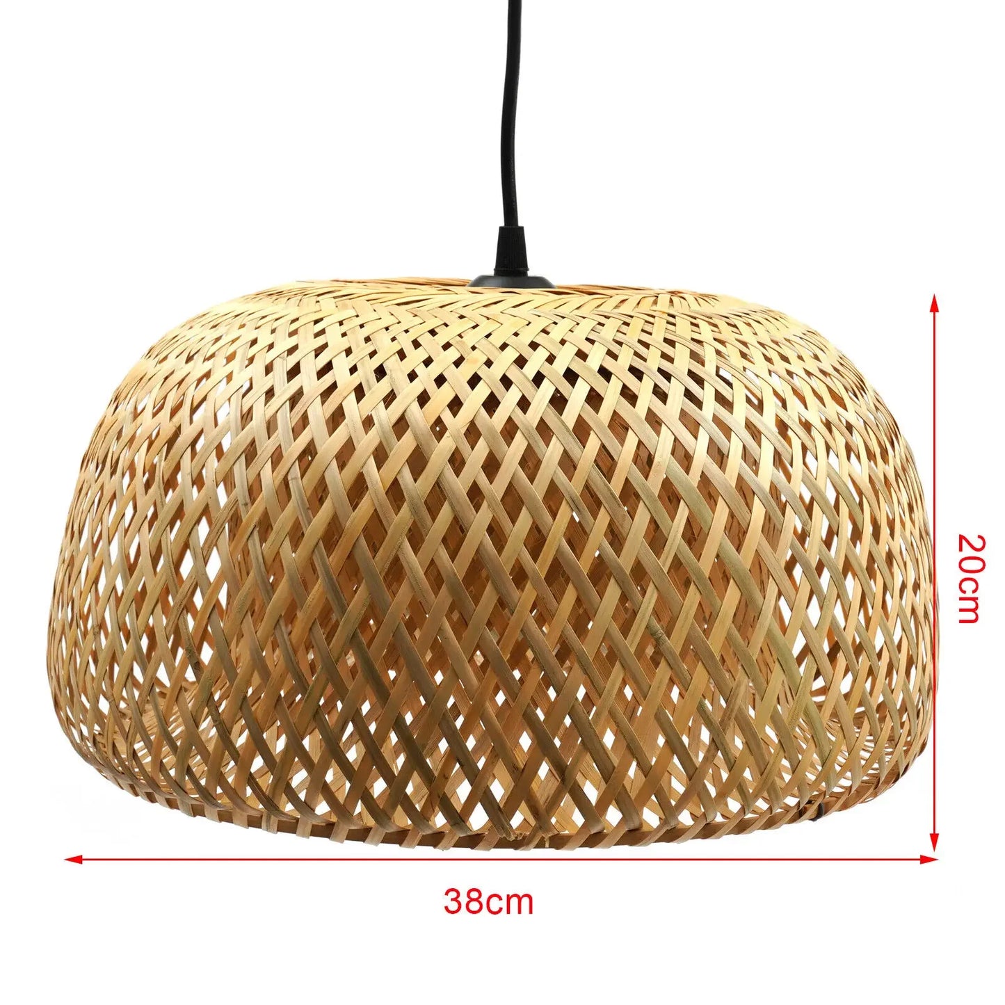 Bamboo Wicker Rattan Shade Pendant Light