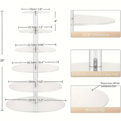 Acrylic 6-layer Cake Rack