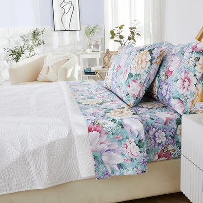 4pcs 600 TC 100% Egyptian Cotton Fitted Sheet Set