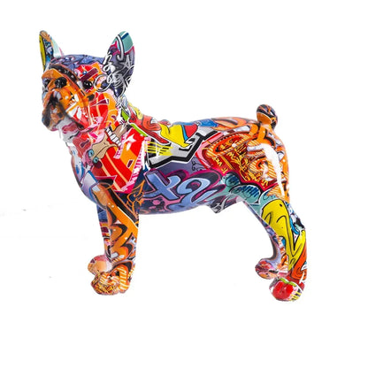 Nordic Art Painting Graffiti French Bulldog