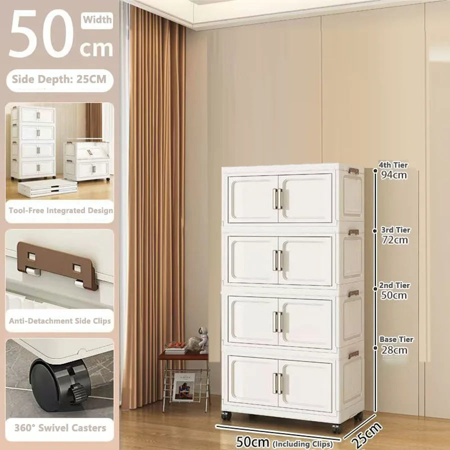 Folding Storage Cabinet Organizer