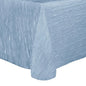 Crinkle Taffeta - Delano 120-Inch Round Tablecloth Ice Blue