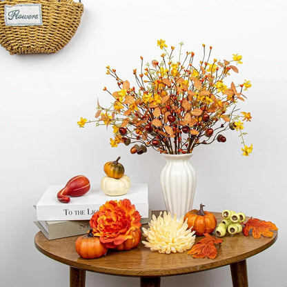 Artificial Fall Flowers 12 Pack Fall Floral Picks 17"